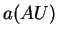 $\displaystyle a (AU)$